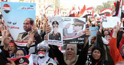 مايو نيوز - نتائج شبه نهائية تكرس عبدالفتاح السيسي رئيساً لمصر، بعد تحقيقه فوزاً ساحقاً، بحصوله على نحو 93% من الأصوات، بينما لم يصل منافسه حمدين صباحي إلى عتبة 4%..